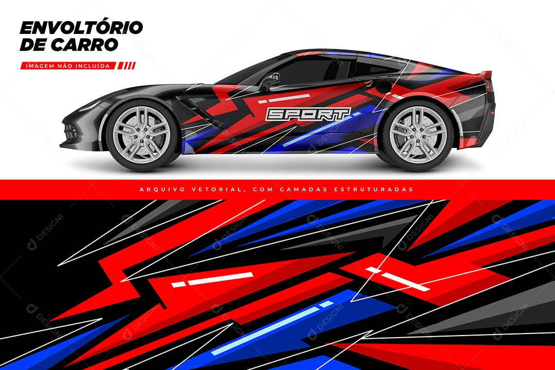 Envelopamento Para Caro Ilustração Vetor EPS