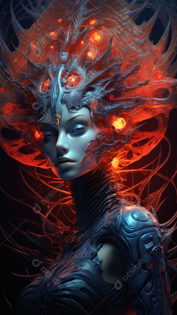 Rainha mãe da colmeia alienígena