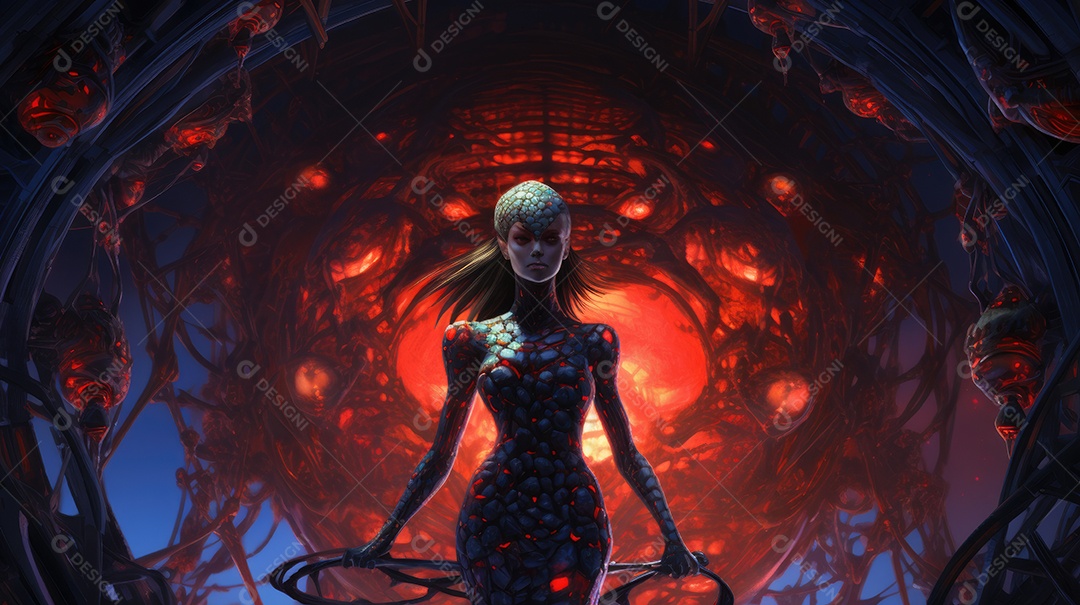 Rainha mãe da colmeia alienígena