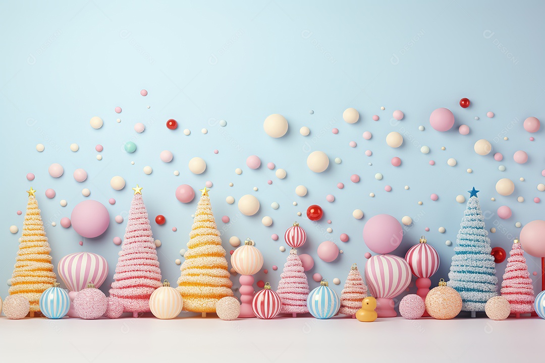 Fundo de Natal e Ano Novo com espaço de cópia gerada por IA