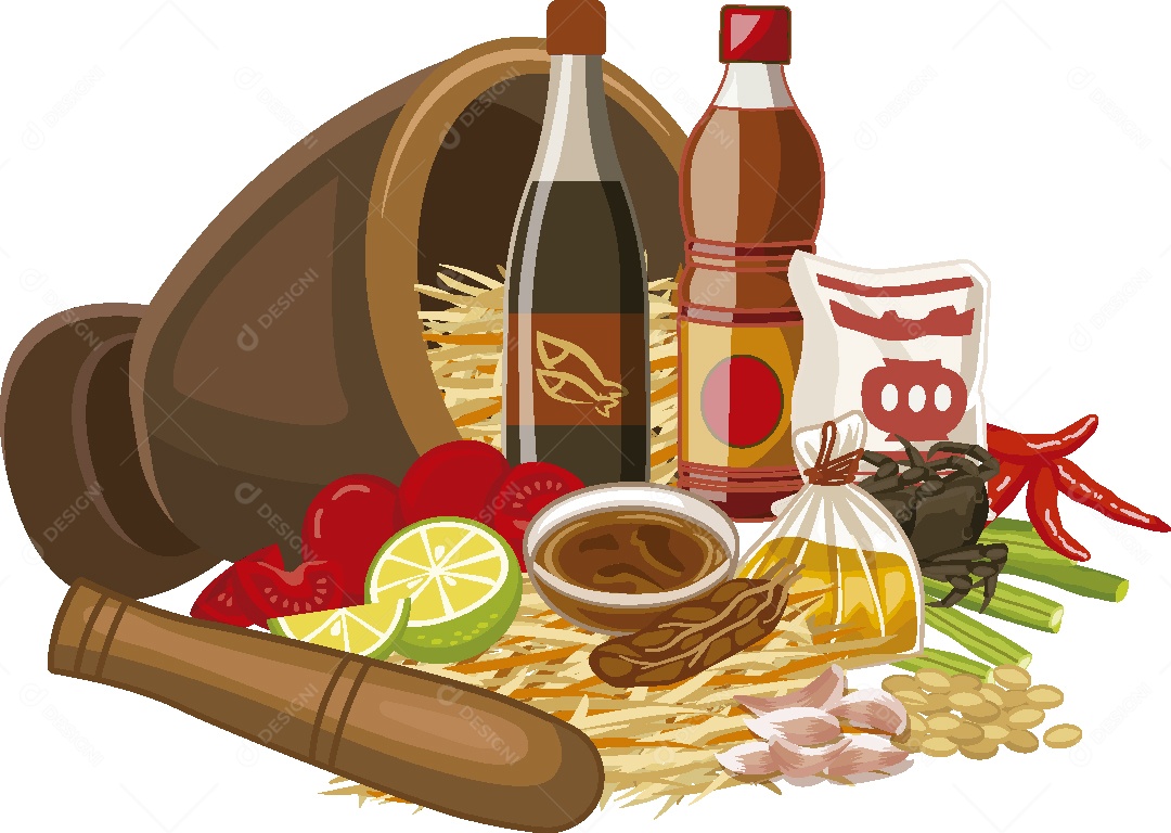 Temperos Ilustração Vetor EPS