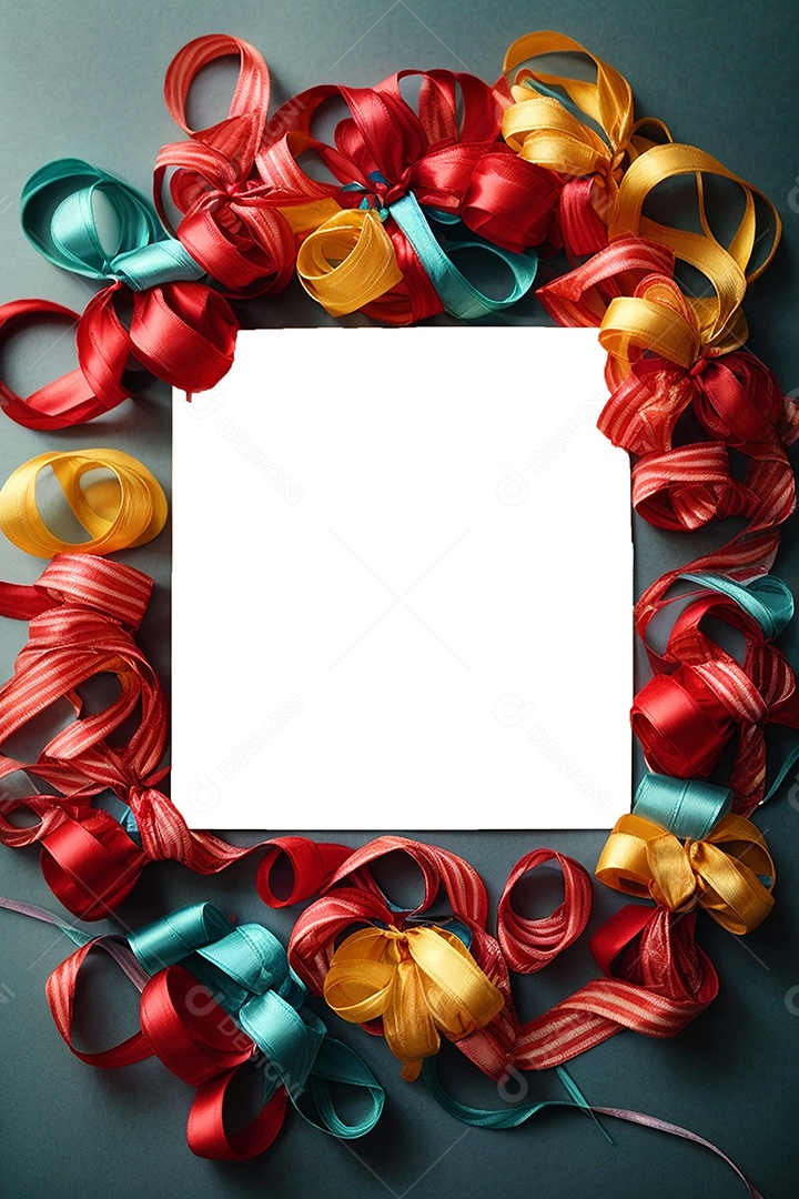 Cartão de mídia social do Dia de Ano Novo com construção e mar espaço para texto IA generativa