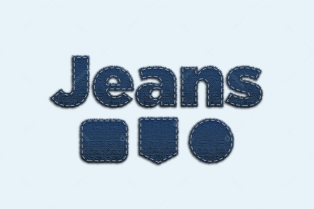 Efeito de Texto Jeans AI