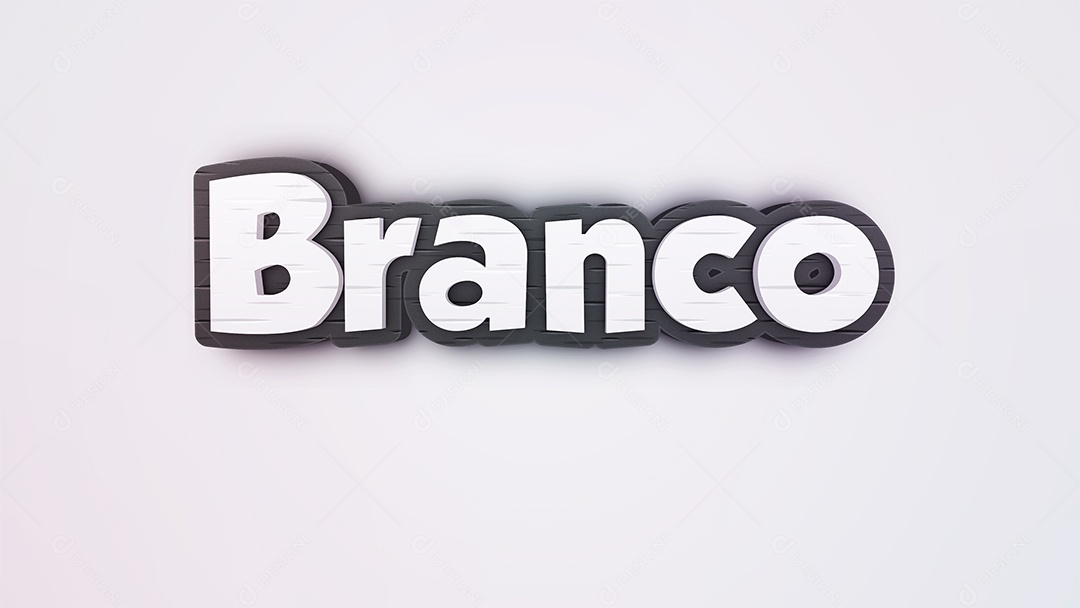 Efeito de Texto Branco AI