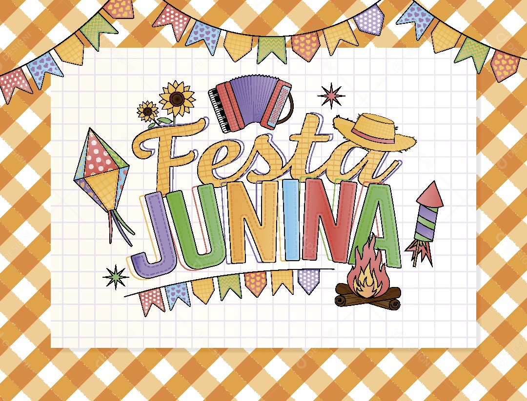 Festa Junina Ilustração Vetor EPS