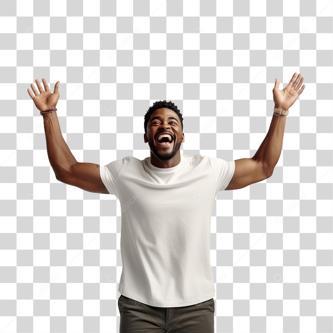 Homem Feliz Sorrindo PNG Transparente