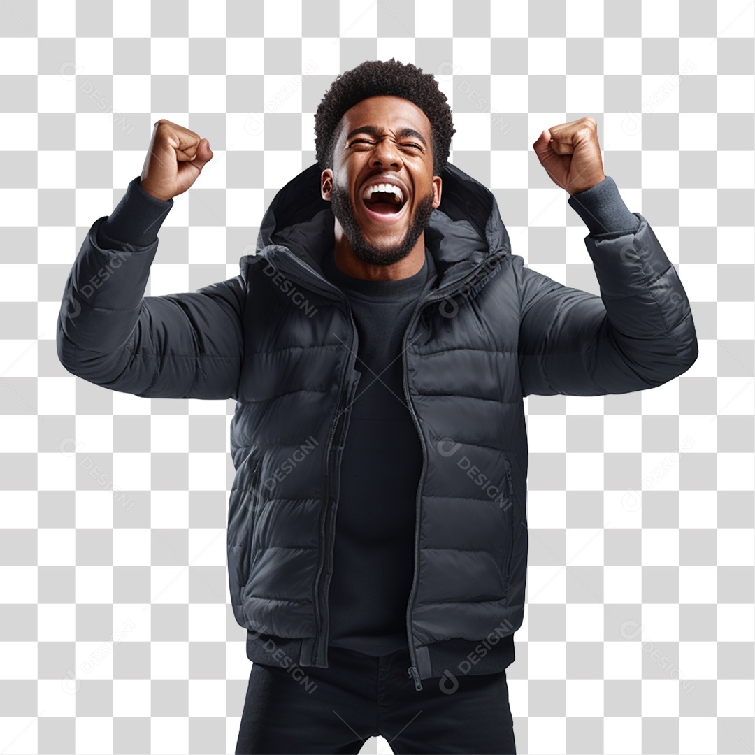 Homem Feliz Sorrindo PNG Transparente