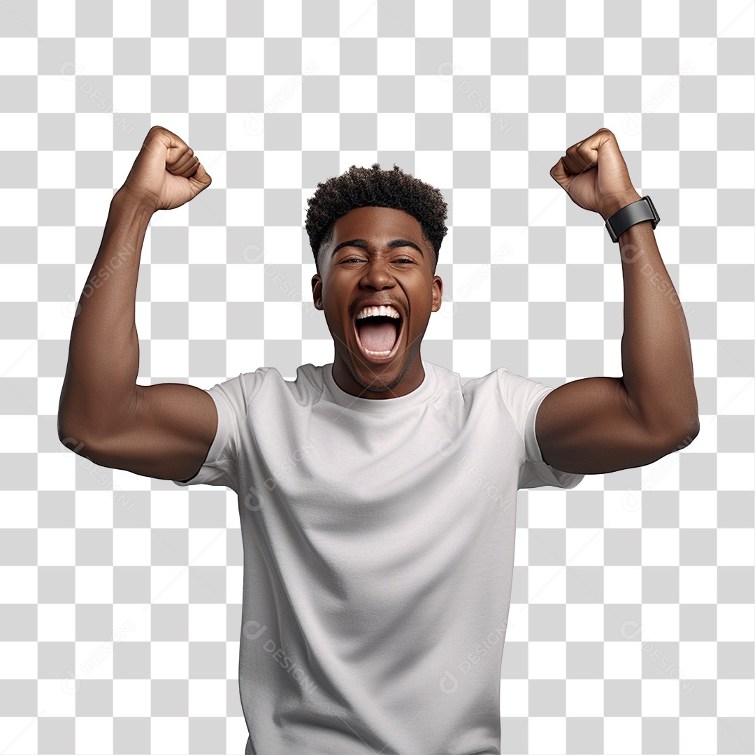 Homem Feliz Sorrindo PNG Transparente