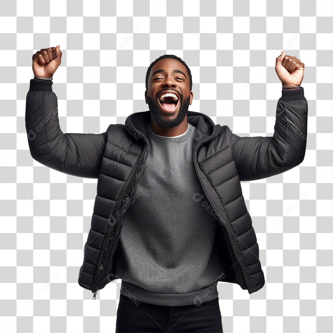 Homem Feliz Sorrindo PNG Transparente