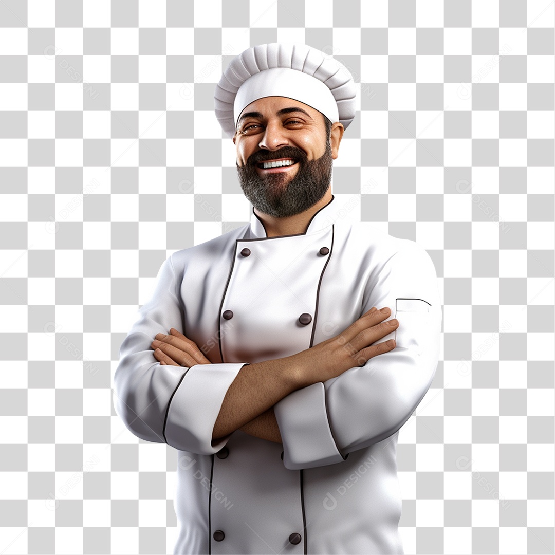 Homem Padeira Confeiteiro PNG Transparente