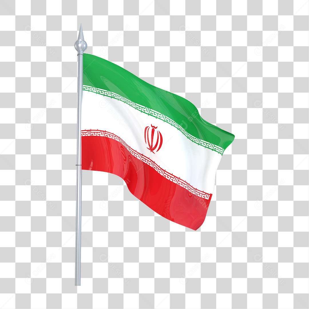 Bandeira de Brunei em Estilo Realista Formato PNG Transparente