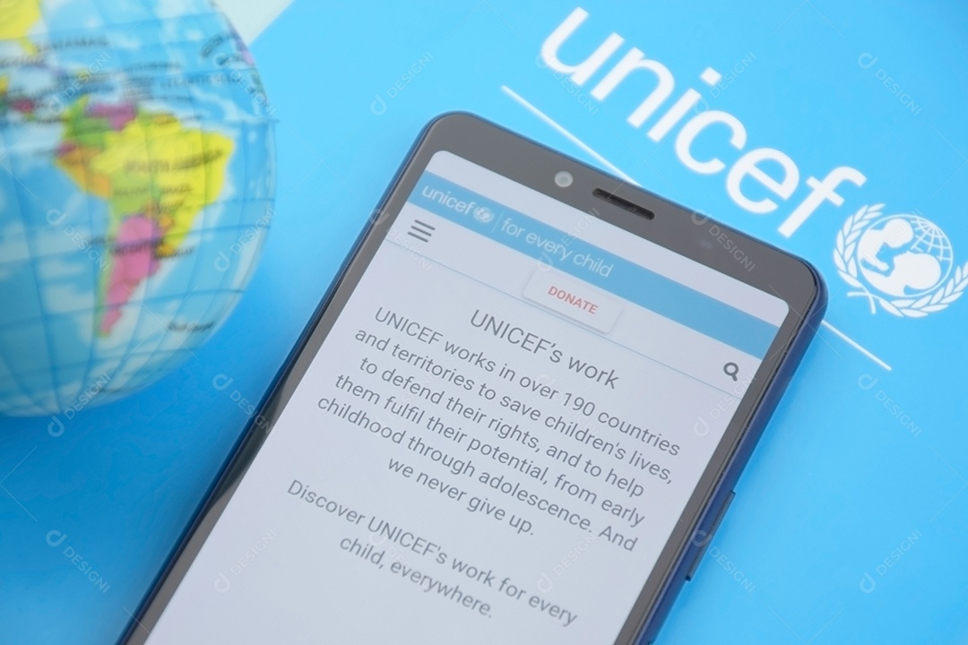 UNICEF Bandeira do Fundo Internacional para a Infância das Nações Unidas