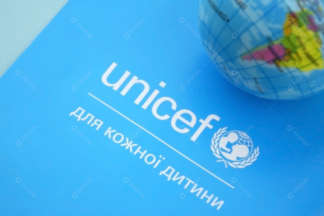 UNICEF Bandeira do Fundo Internacional para a Infância das Nações Unidas