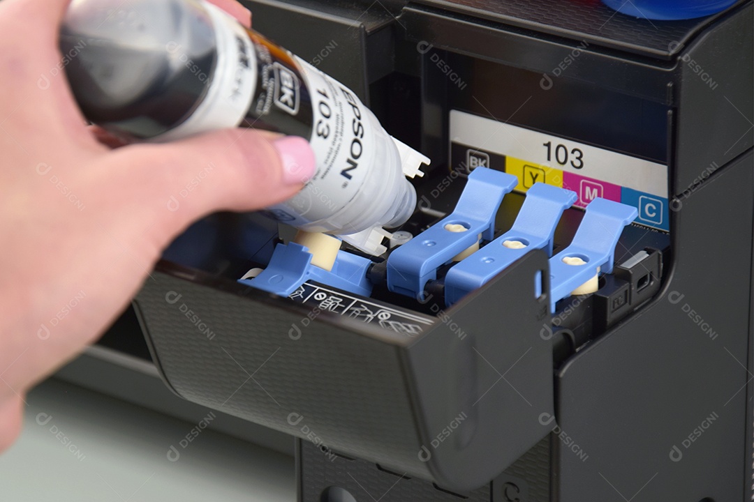 Compartimento de tinta da impressora EPSON L3150 Epson T544