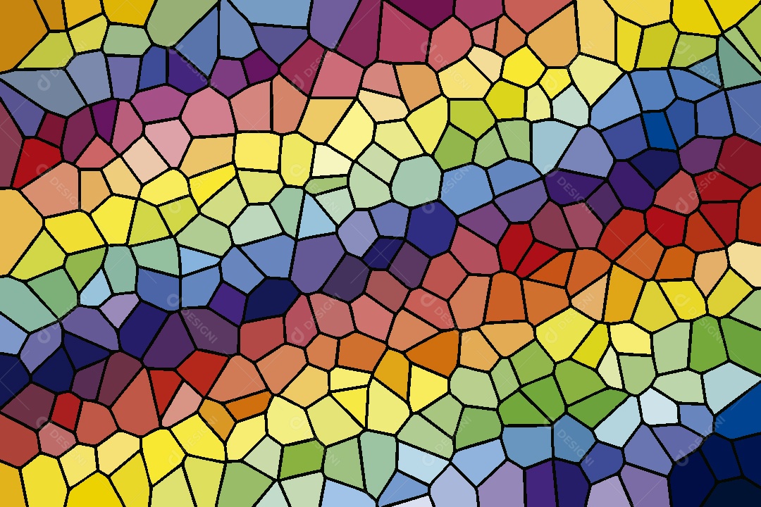 Background Vitral Colorido Abstrato Vetor EPS