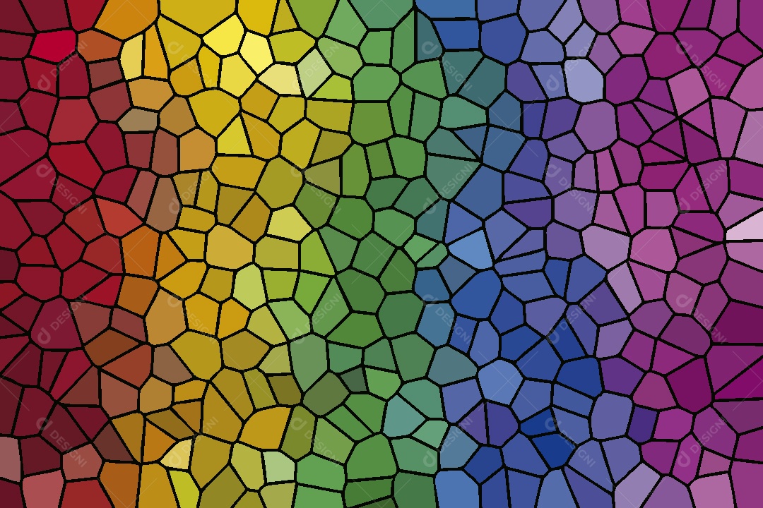 Background Vitral Colorido Abstrato Vetor EPS