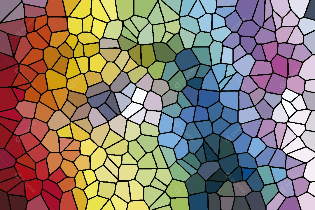 Background Vitral Colorido Abstrato Vetor EPS