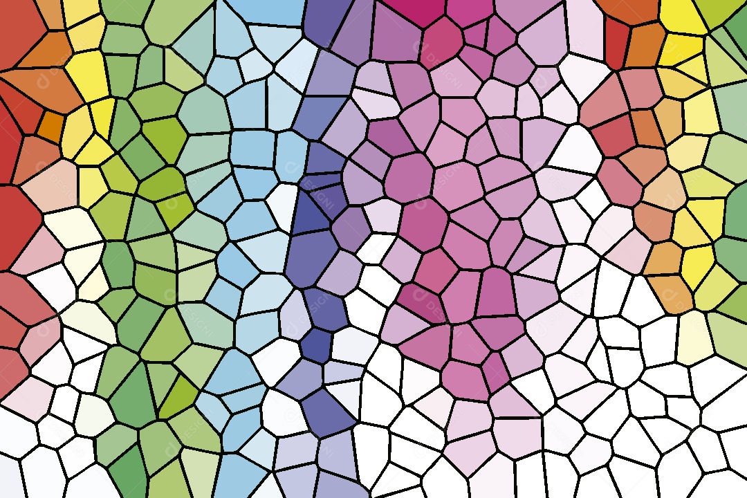 Background Vitral Colorido Abstrato Vetor EPS