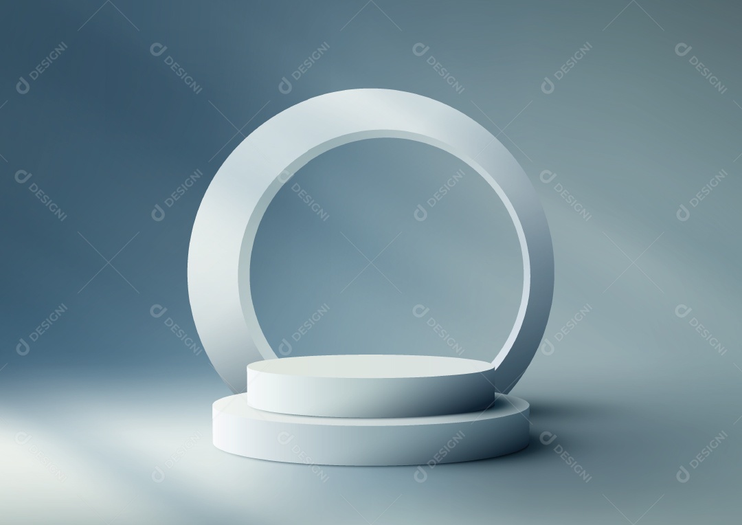 Modelo de Pódio Ilustração Vetor EPS