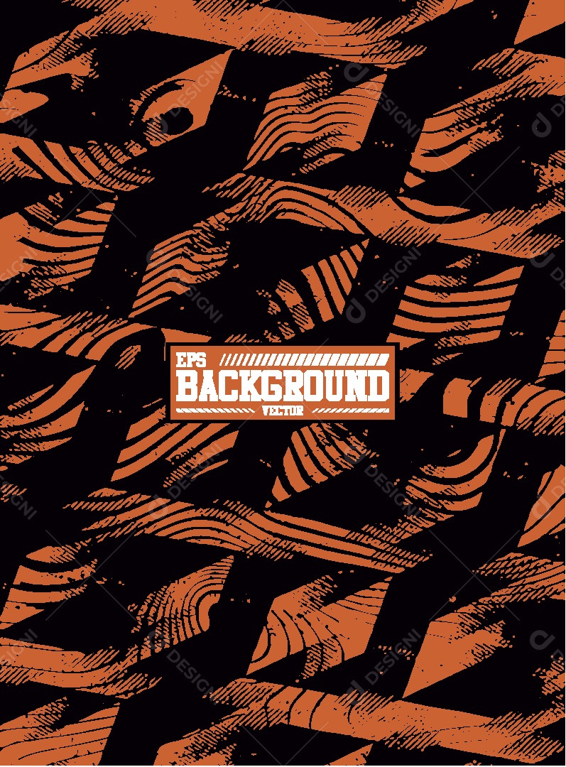 Background de Ondas Laranja Preto Vetor EPS