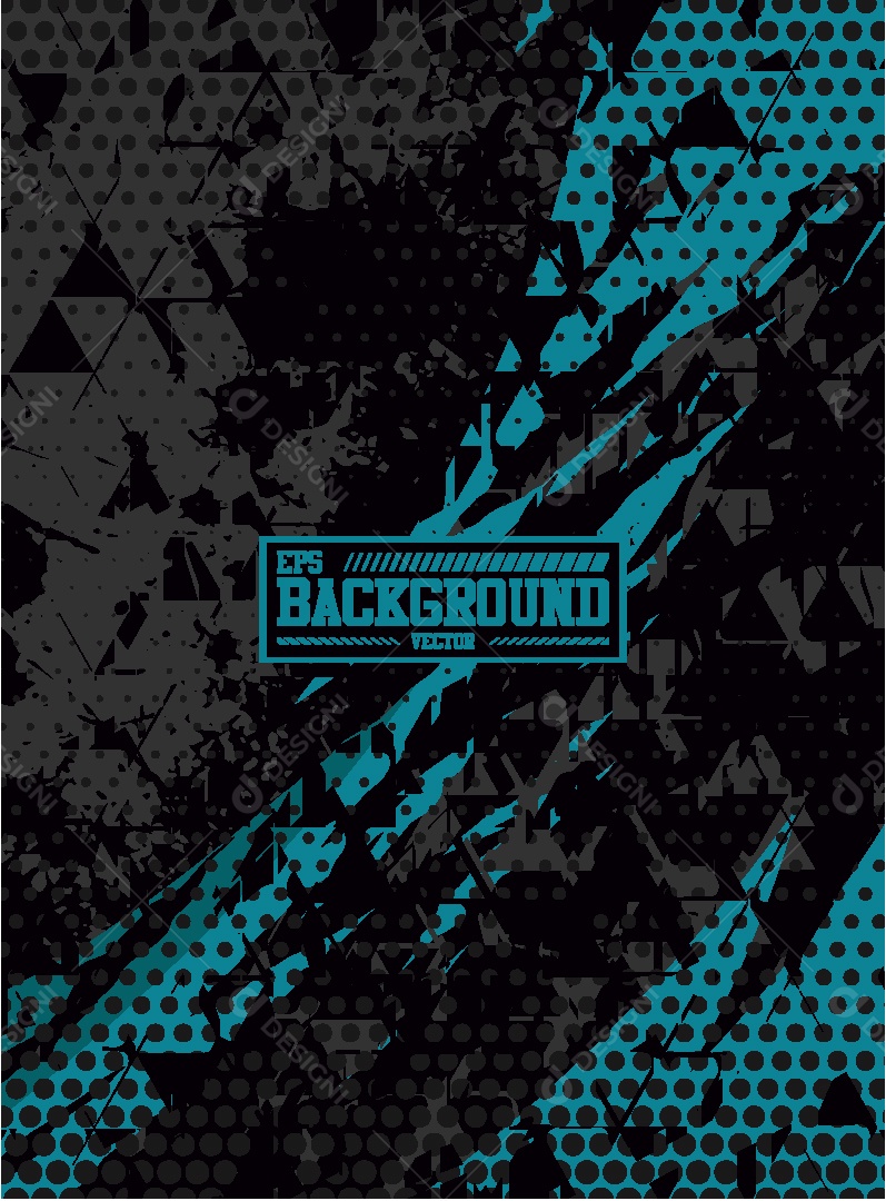 Background Preto Manchas Cinza Triângulo e Efeito de Bolinhas Vetor EPS