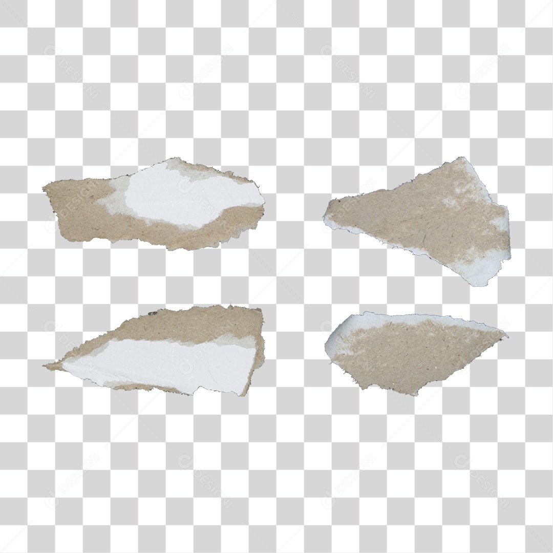 Pedaço de Papel Rasgado PNG Transparente