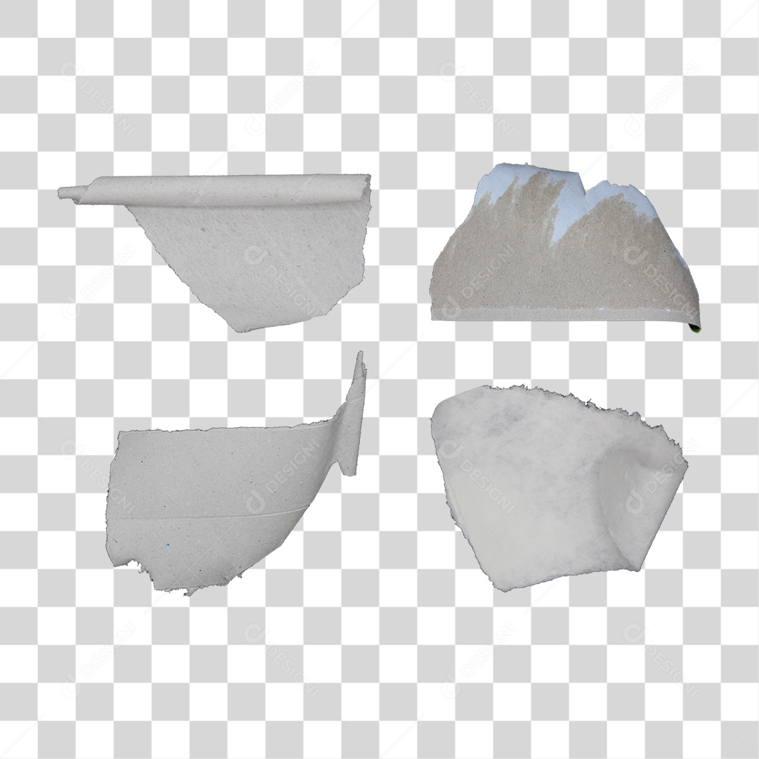 Pedaço de Papel Rasgado PNG Transparente