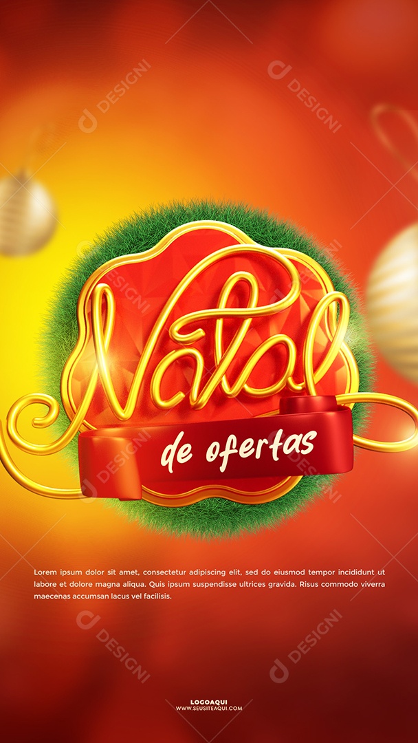 Selo 3D Natal De Ofettas