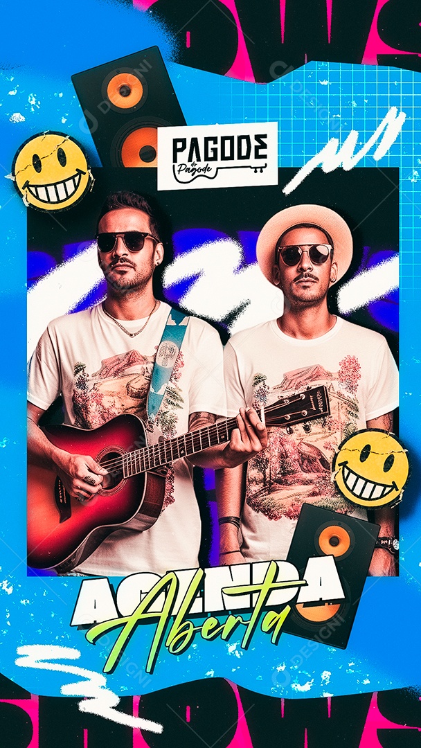 Story Flyer Pagode do Pagode Agenda Aberta Social Media PSD Editável