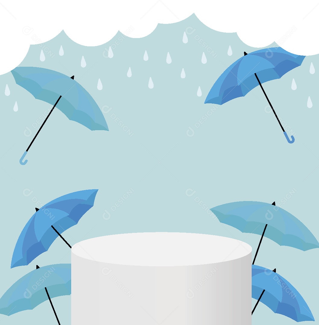 Modelo de Pódio Ilustração Vetor EPS