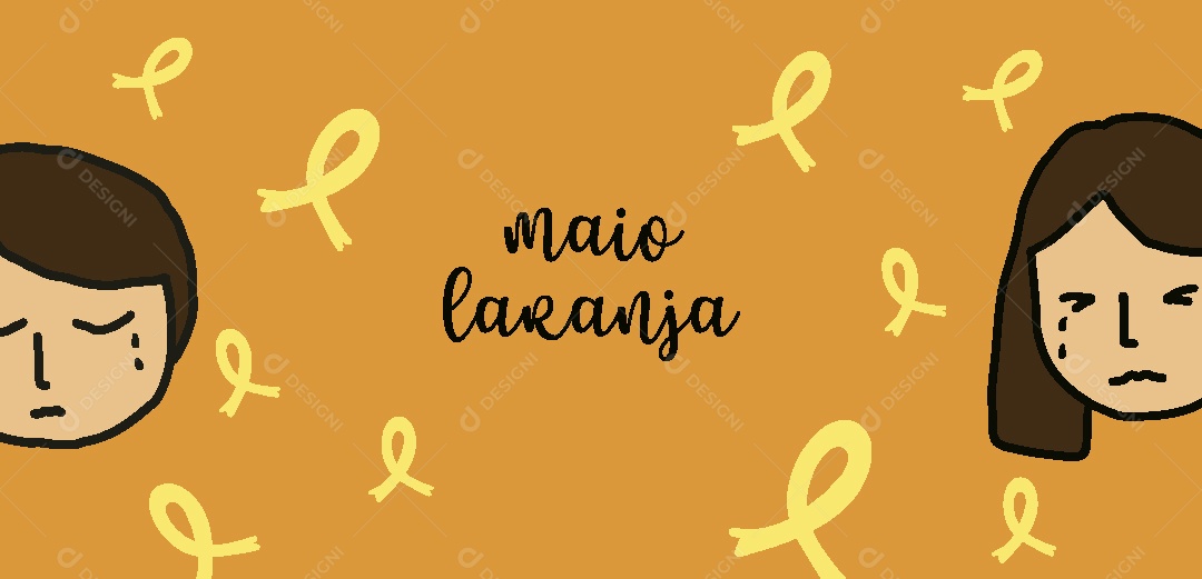 Maio Laranja Ilustração Vetor EPS