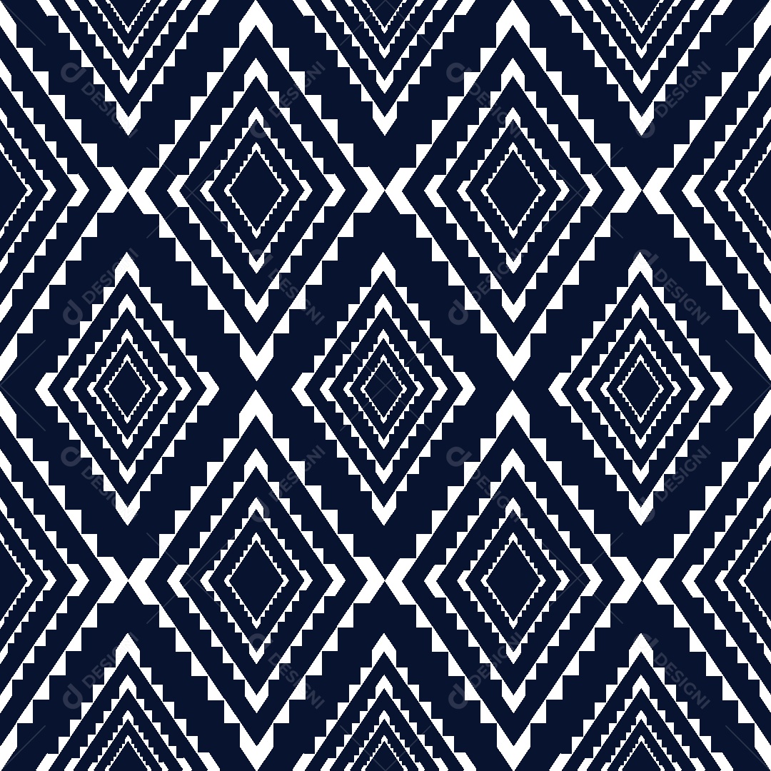 Padrão Étnico Ilustração Vetor EPS