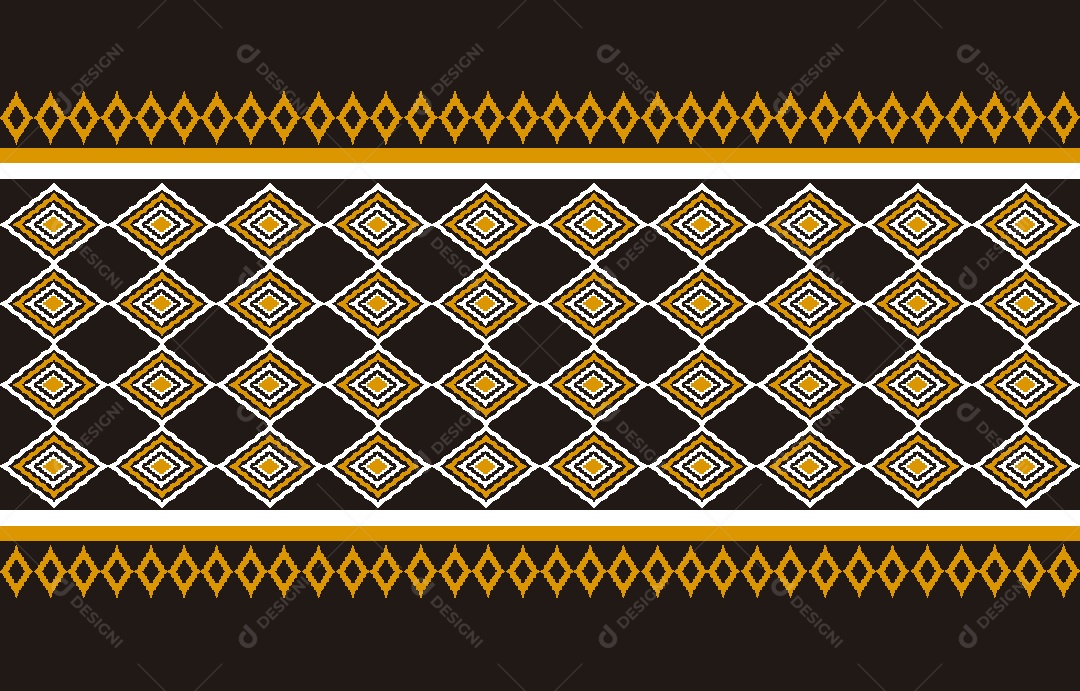 Padrão Étnico Ilustração Vetor EPS