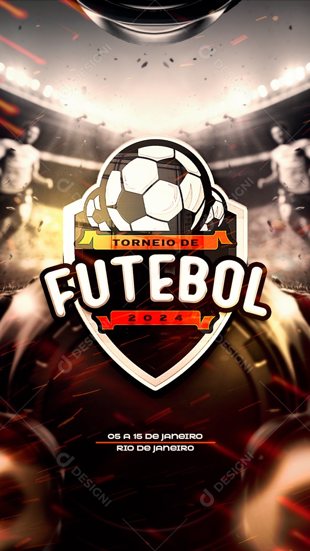 Story Brasão De Torneio De Futebol 2024 Para Composição PSD