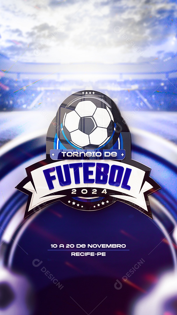 Story Brasão De Torneio De Futebol 2024 Para Composição PSD