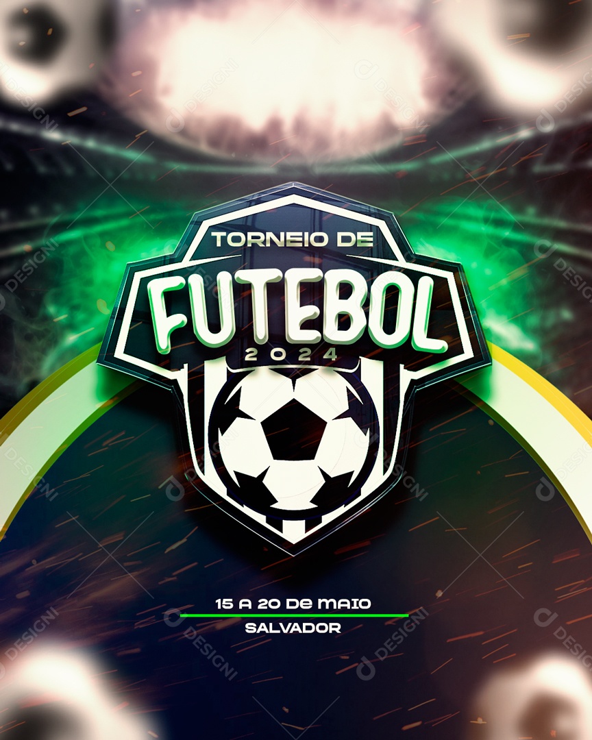 Feed Brasão De Torneio De Futebol 2024 Para Composição PSD