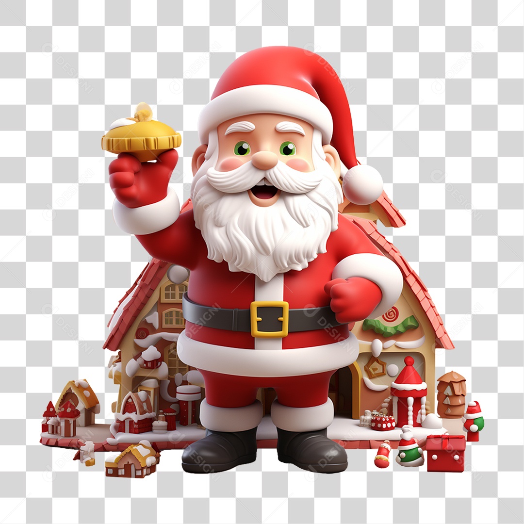 Papai Noel Final de Ano Natal PNG Transparente