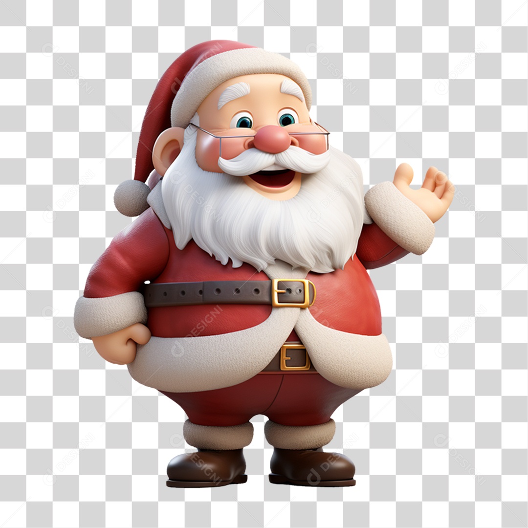 Papai Noel Final de Ano Natal PNG Transparente