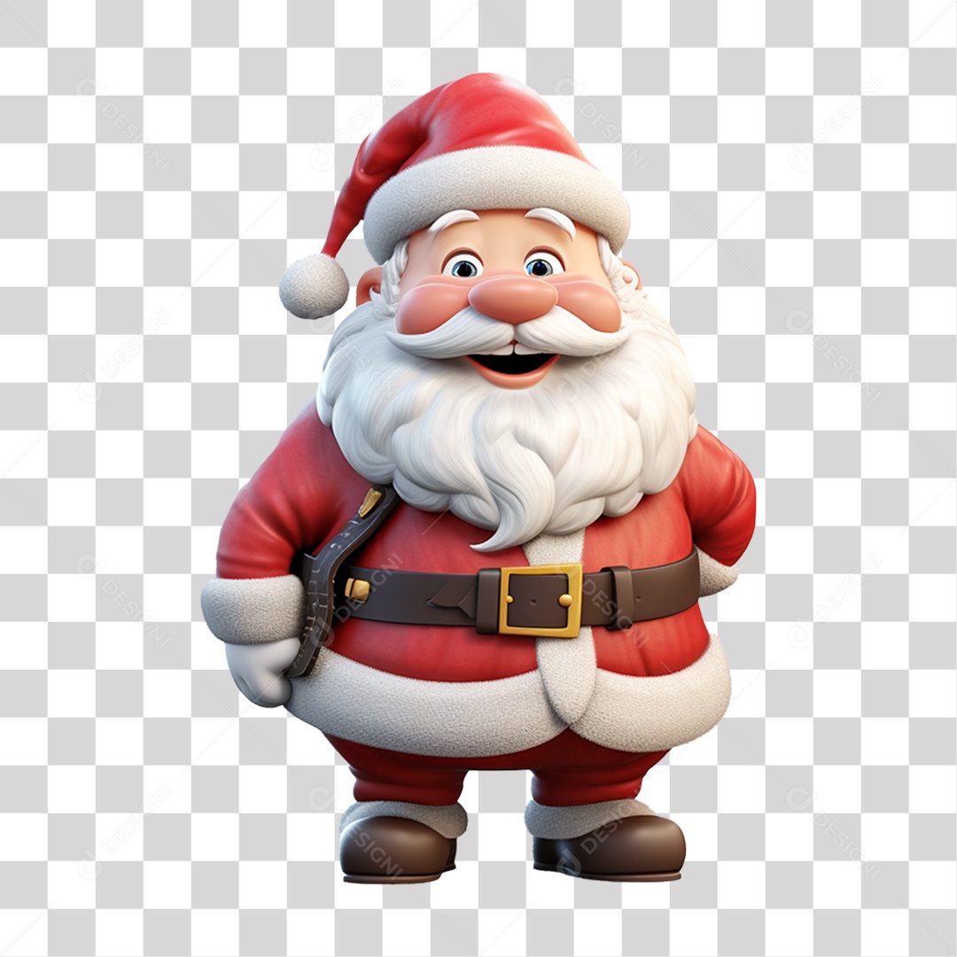 Papai Noel Final de Ano Natal PNG Transparente
