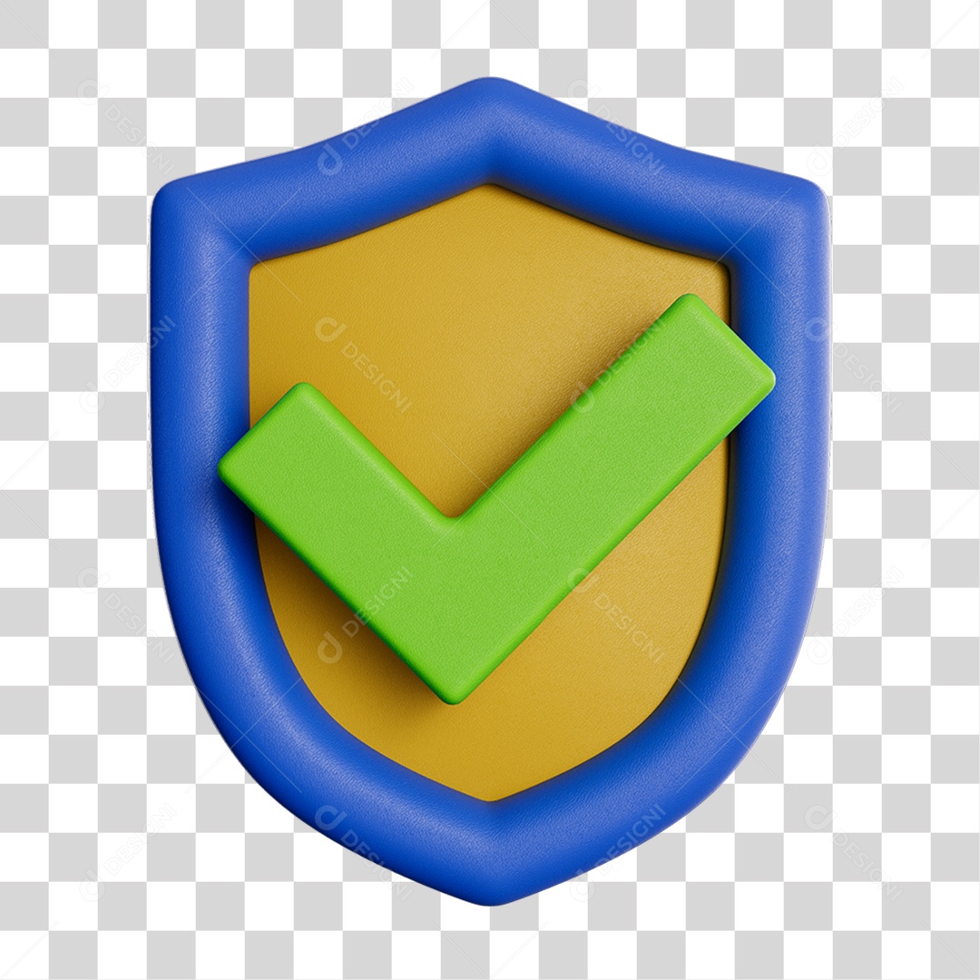 Ícone de Confirmação Escudo PNG Transparente