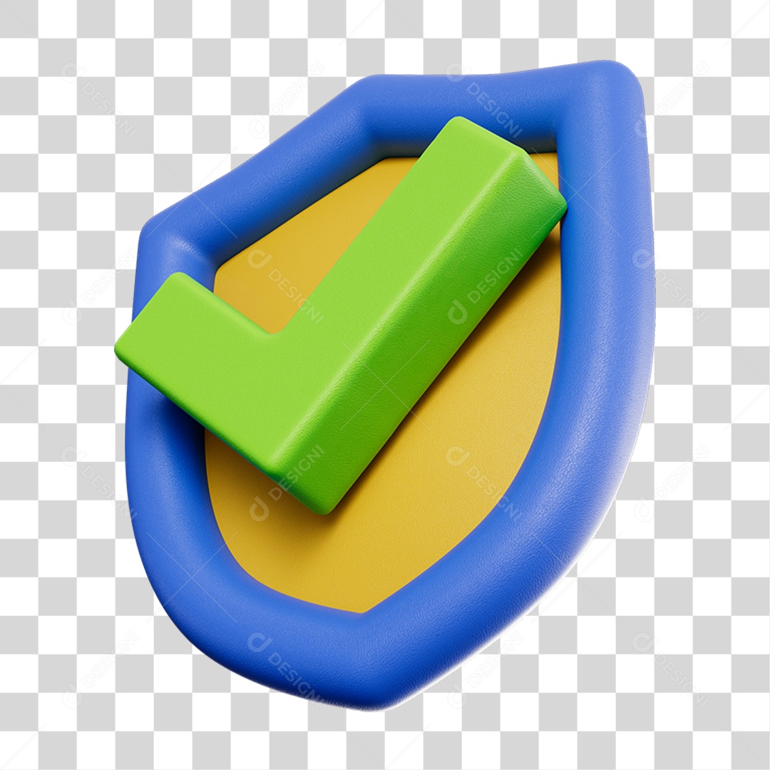 Ícone de Confirmação Escudo PNG Transparente