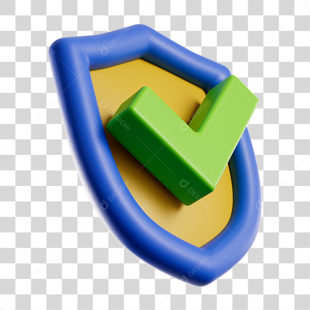 Ícone de Confirmação Escudo PNG Transparente