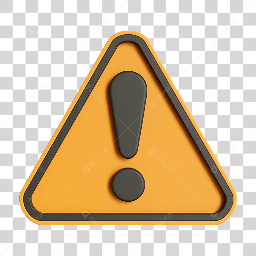 Ícone de Alerta Sinal de Perigo PNG Transparente
