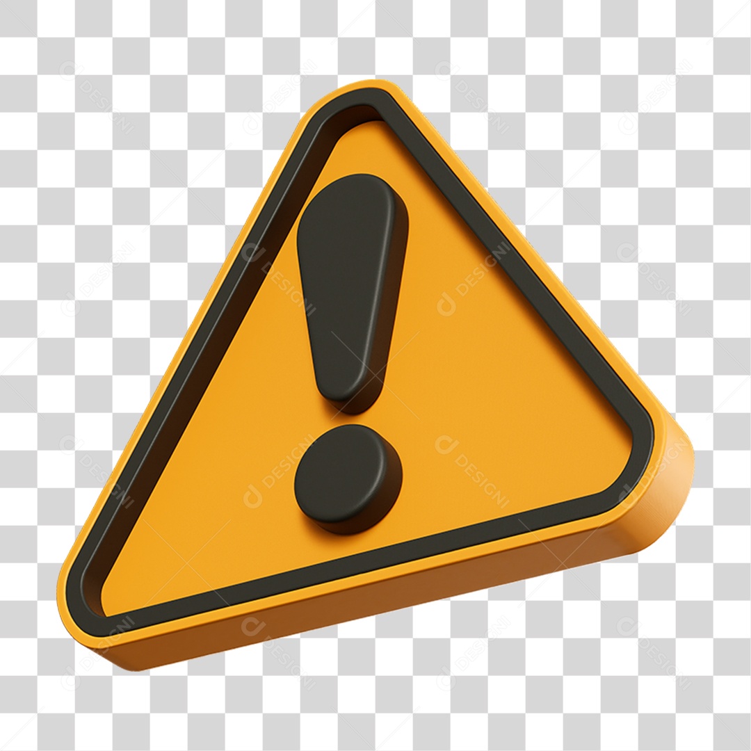 Ícone de Alerta Sinal de Perigo PNG Transparente