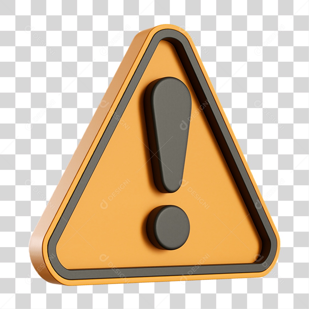 Ícone de Alerta Sinal de Perigo PNG Transparente