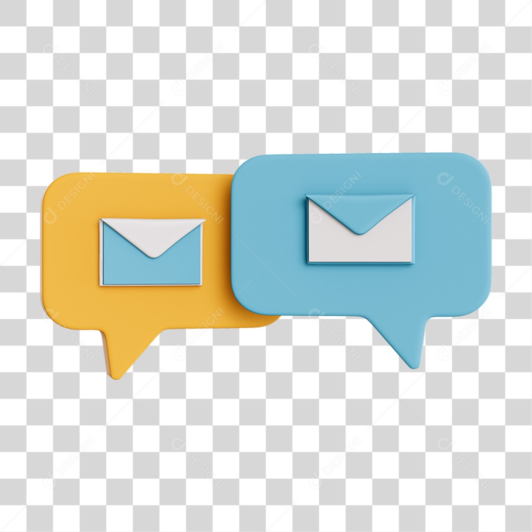 Ícone de Mensagem de Texto Notificação PNG Transparente