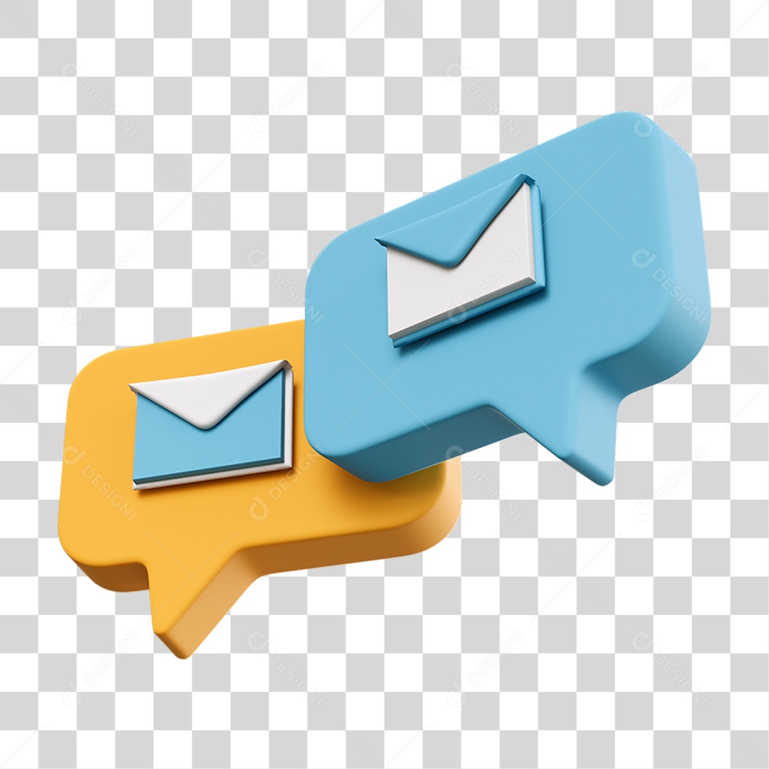 Ícone de Mensagem de Texto Notificação PNG Transparente