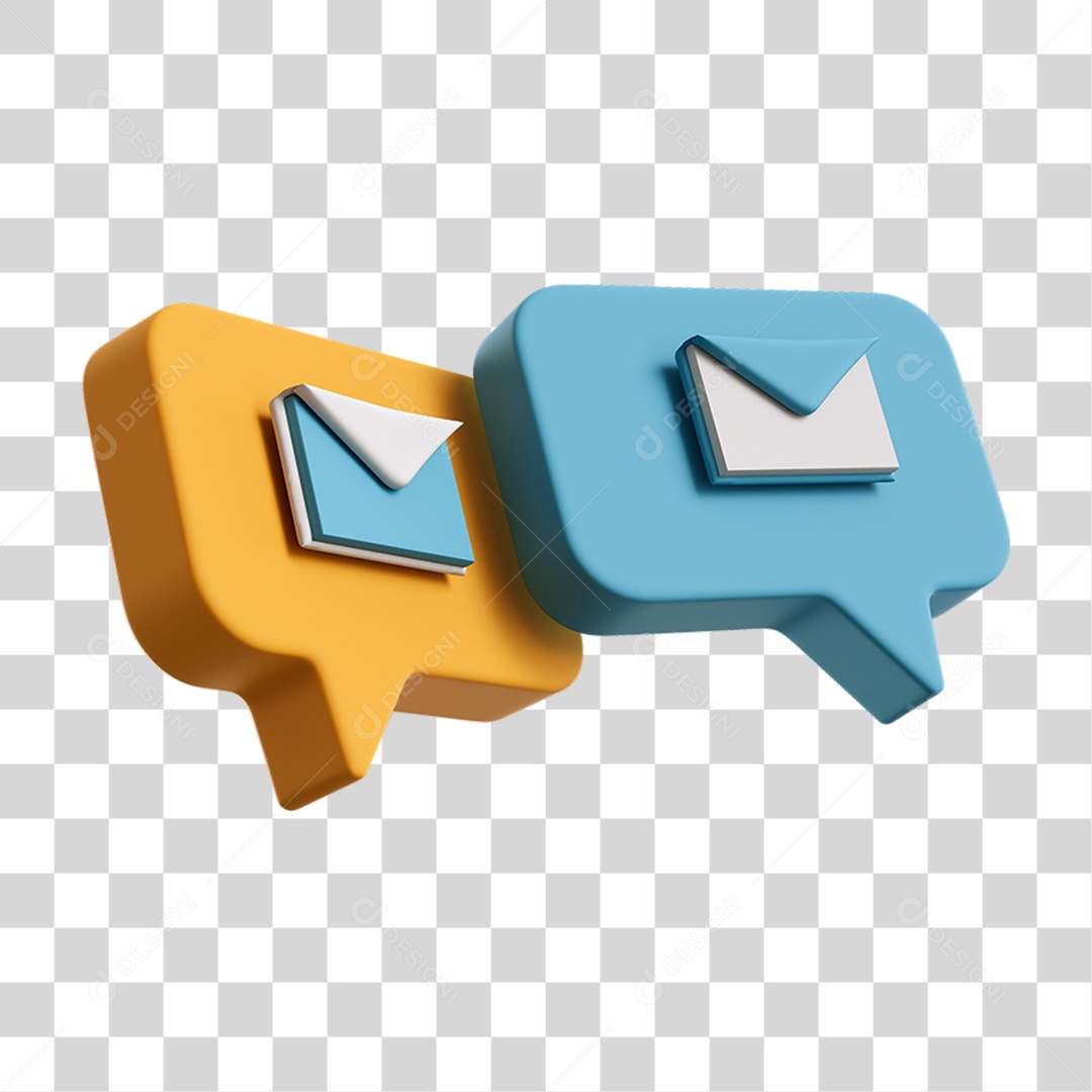 Ícone de Mensagem de Texto Notificação PNG Transparente