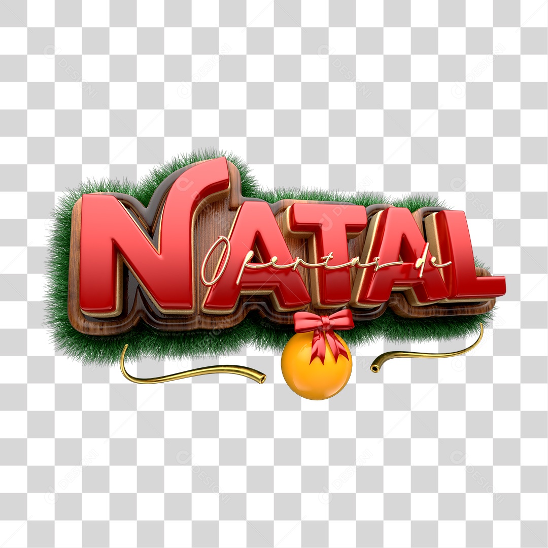 Selo 3D Ofertas de Natal Para Composição PNG Transparente