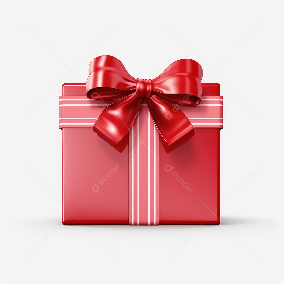 Caixa de presente com fita